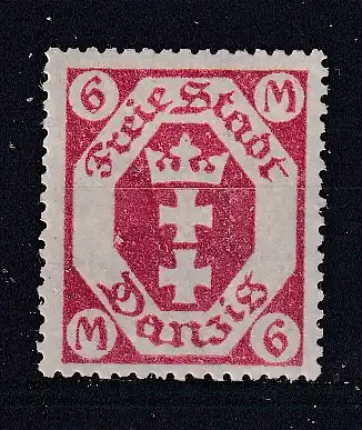 Freie Stadt Danzig  Nr 109 Falz / Gummimängel / *