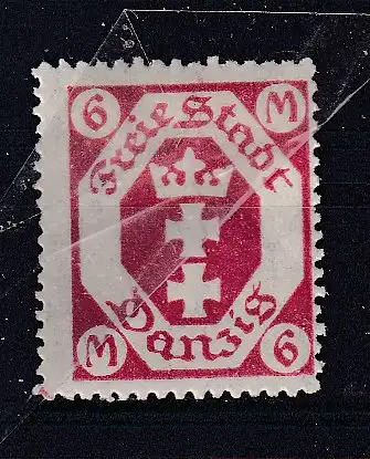 Freie Stadt Danzig  Nr 109 Falz / Gummimängel / *