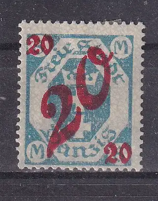 Freie Stadt Danzig  Nr 107 Falz / Gummimängel / *