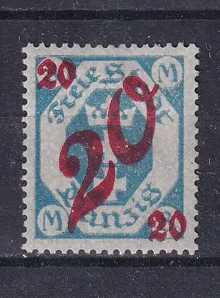 Freie Stadt Danzig  Nr 107 Falz / Gummimängel / *