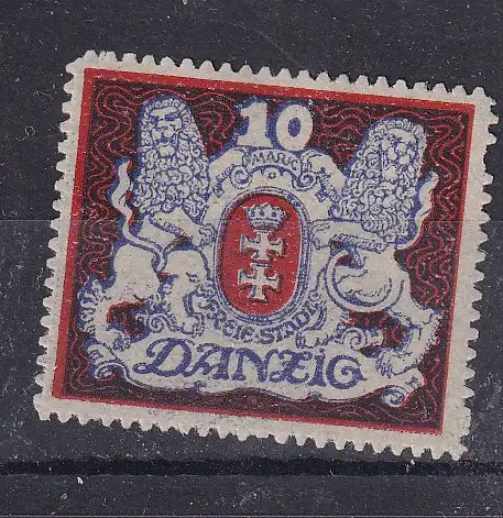 Freie Stadt Danzig  Nr 88 Falz / Gummimängel / *