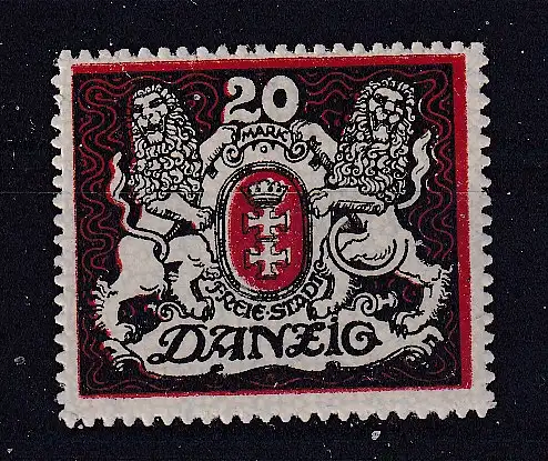 Freie Stadt Danzig  Nr 89 Falz / Gummimängel / *