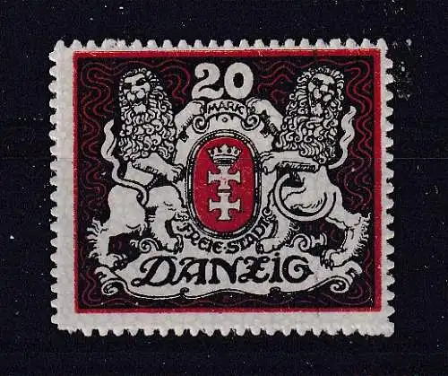 Freie Stadt Danzig  Nr 89 Falz / Gummimängel / *