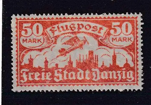 Freie Stadt Danzig  Nr 134 Falz / Gummimängel / *