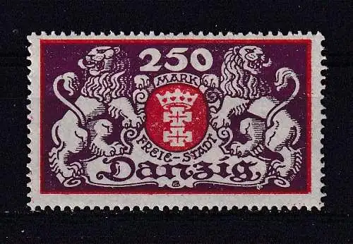 Freie Stadt Danzig  Nr 119 Falz / Gummimängel / *