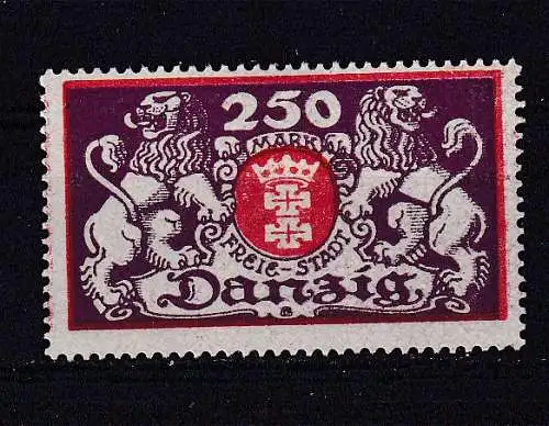 Freie Stadt Danzig  Nr 119 Falz / Gummimängel / *