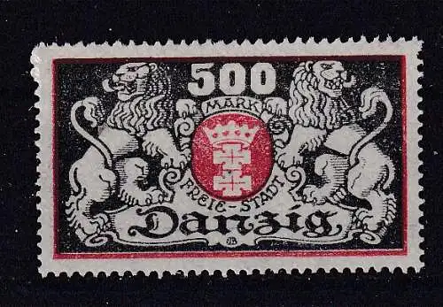 Freie Stadt Danzig  Nr 120 Falz / Gummimängel / *