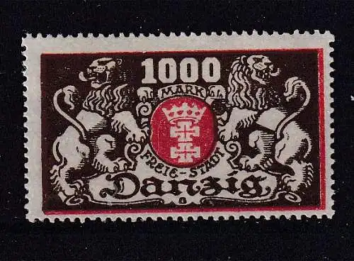 Freie Stadt Danzig  Nr 121 Falz / Gummimängel / *