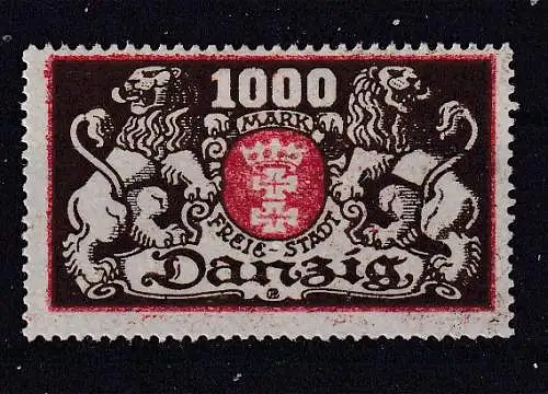 Freie Stadt Danzig  Nr 121 Falz / Gummimängel / *