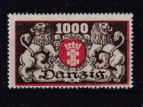 Freie Stadt Danzig  Nr 121 Falz / Gummimängel / *
