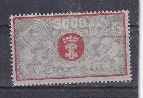 Freie Stadt Danzig  Nr 122 Falz / Gummimängel / *