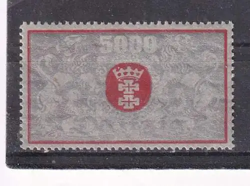 Freie Stadt Danzig  Nr 122 Falz / Gummimängel / *