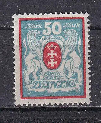 Freie Stadt Danzig  Nr 127 Falz / Gummimängel / *