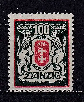 Freie Stadt Danzig  Nr 128 Falz / Gummimängel / *