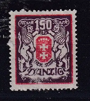 Freie Stadt Danzig  Nr 129 Falz / Gummimängel / *