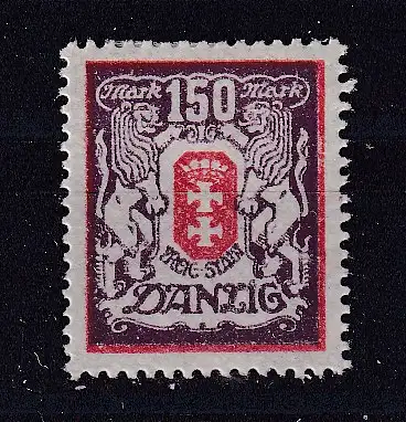 Freie Stadt Danzig  Nr 129 Falz / Gummimängel / *