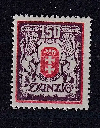 Freie Stadt Danzig  Nr 129 Falz / Gummimängel / *
