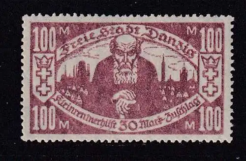 Freie Stadt Danzig  Nr 132 Falz / Gummimängel / *