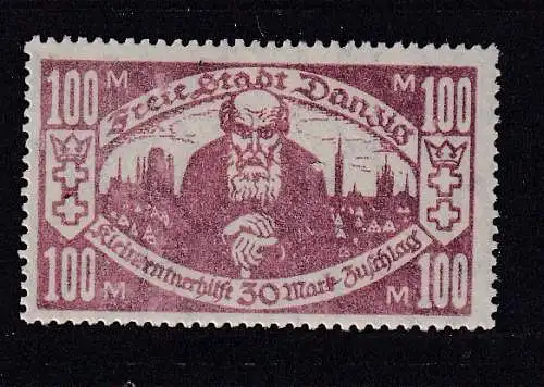 Freie Stadt Danzig  Nr 132 Falz / Gummimängel / *