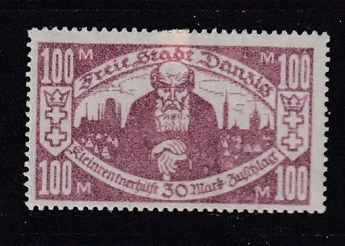 Freie Stadt Danzig  Nr 132 Falz / Gummimängel / *
