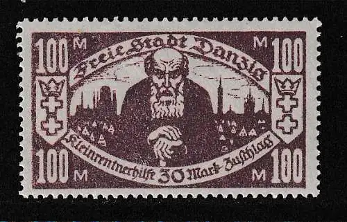 Freie Stadt Danzig  Nr 132 Falz / Gummimängel / *