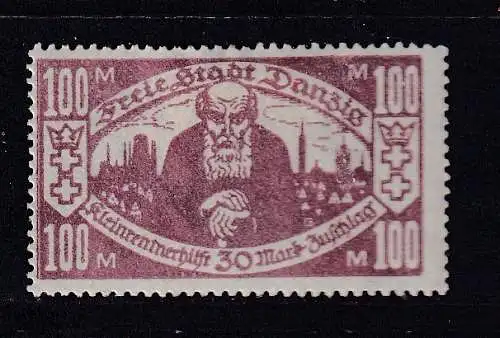 Freie Stadt Danzig  Nr 132 Falz / Gummimängel / *