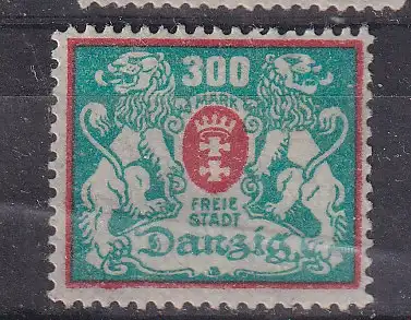 Freie Stadt Danzig  Nr 130 Falz / Gummimängel / *