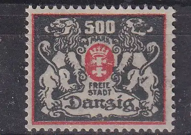 Freie Stadt Danzig  Nr 144 Falz / Gummimängel / *