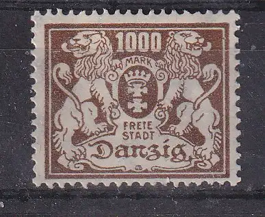 Freie Stadt Danzig  Nr 151 Falz / Gummimängel / *
