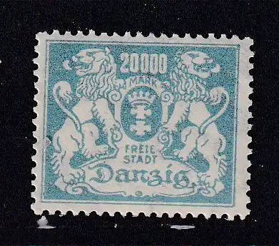 Freie Stadt Danzig  Nr 153 Falz / Gummimängel / *