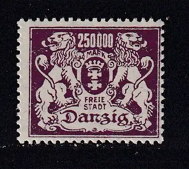 Freie Stadt Danzig  Nr 156 Falz / Gummimängel / *