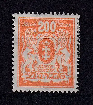 Freie Stadt Danzig  Nr 142 Falz / Gummimängel / *