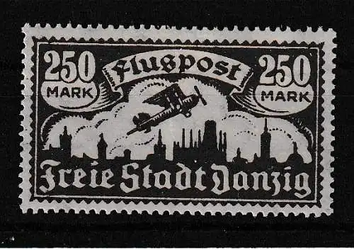 Freie Stadt Danzig  Nr 136 Falz / Gummimängel / *