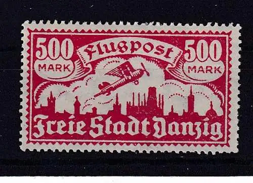 Freie Stadt Danzig  Nr 137 Falz / Gummimängel / *