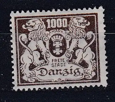 Freie Stadt Danzig  Nr 151 Falz / Gummimängel / *