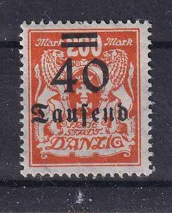 Freie Stadt Danzig  Nr 158 Falz / Gummimängel / *