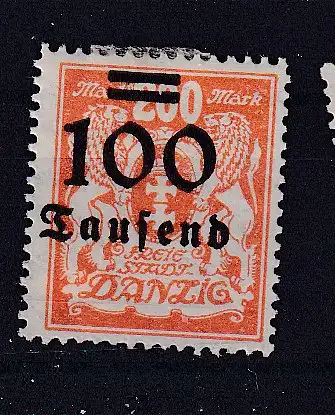 Freie Stadt Danzig  Nr 159 Falz / Gummimängel / *