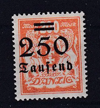 Freie Stadt Danzig  Nr 160 Falz / Gummimängel / *