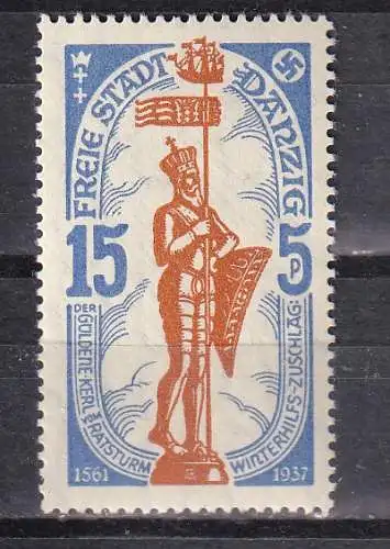 Freie Stadt Danzig  Nr 278 Falz / Gummimängel / *