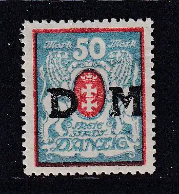 Freie Stadt Danzig Dienstmarken  Nr 33 Falz / Gummimängel / *
