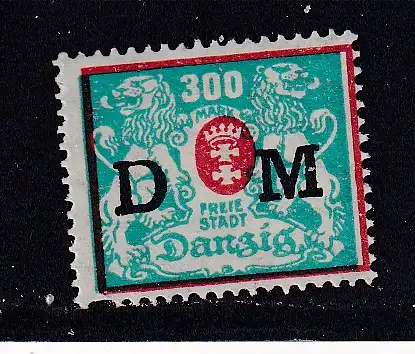 Freie Stadt Danzig Dienstmarken  Nr 35 Falz / Gummimängel / *