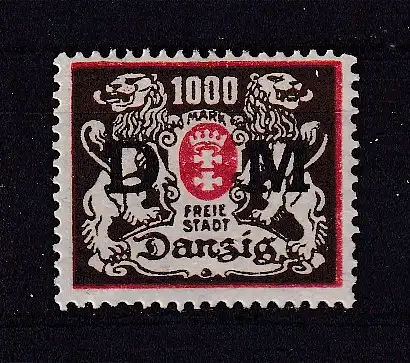 Freie Stadt Danzig Dienstmarken  Nr 40 Falz / Gummimängel / *