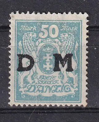 Freie Stadt Danzig Dienstmarken  Nr 36 Falz / Gummimängel / *