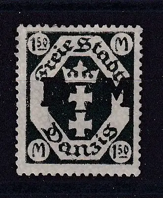 Freie Stadt Danzig Dienstmarken  Nr 12 Falz / Gummimängel / *