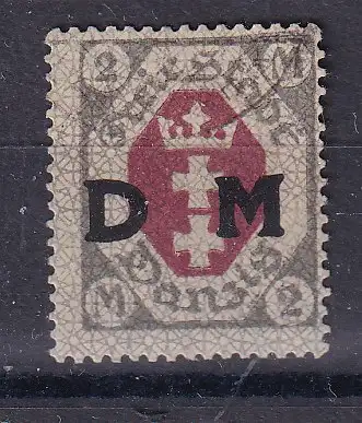 Freie Stadt Danzig Dienstmarken  Nr 18 Falz / Gummimängel / *