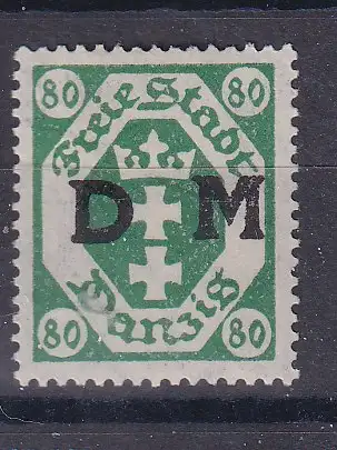 Freie Stadt Danzig Dienstmarken  Nr 16 Falz / Gummimängel / *