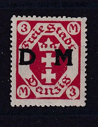 Freie Stadt Danzig Dienstmarken  Nr 23 Falz / Gummimängel / *