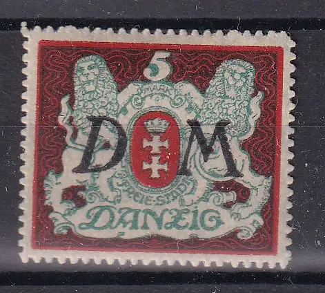Freie Stadt Danzig Dienstmarken  Nr 21 Falz / Gummimängel / *