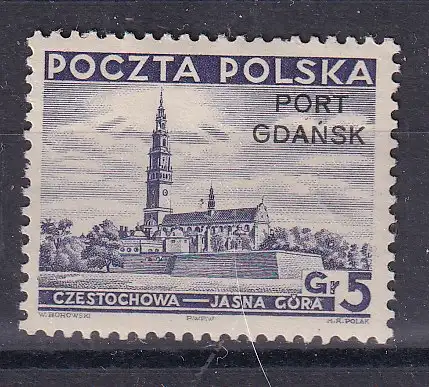 Freie Stadt Danzig Polnische Post  Nr 32 Falz / Gummimängel / *