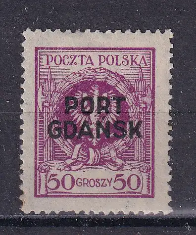 Freie Stadt Danzig Polnische Post  Nr 11 Falz / Gummimängel / *